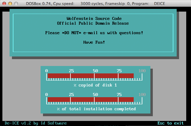 DOS Coding – The Wolf Front